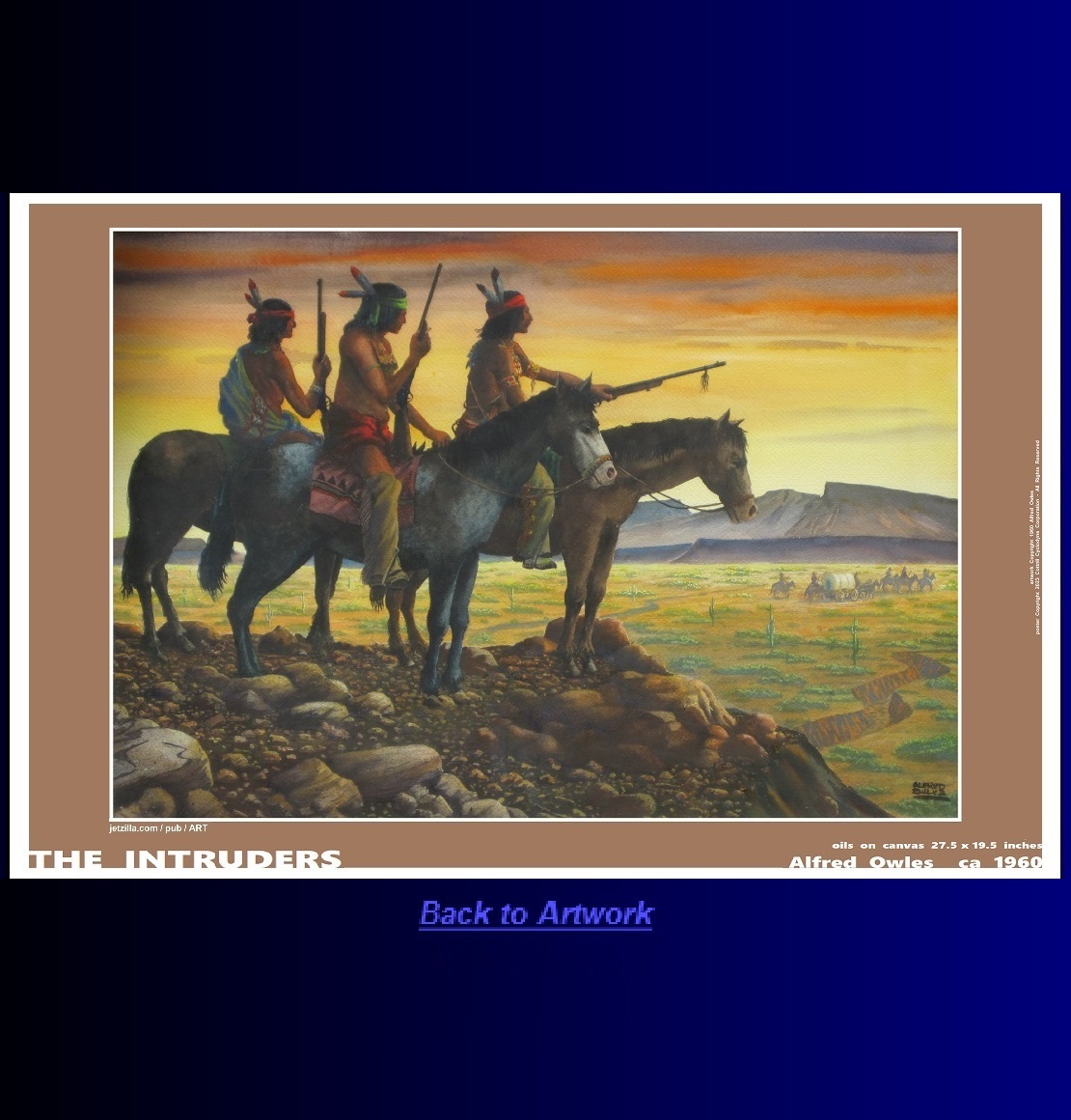 Landscape poster: The Intruders by Alfred Owles